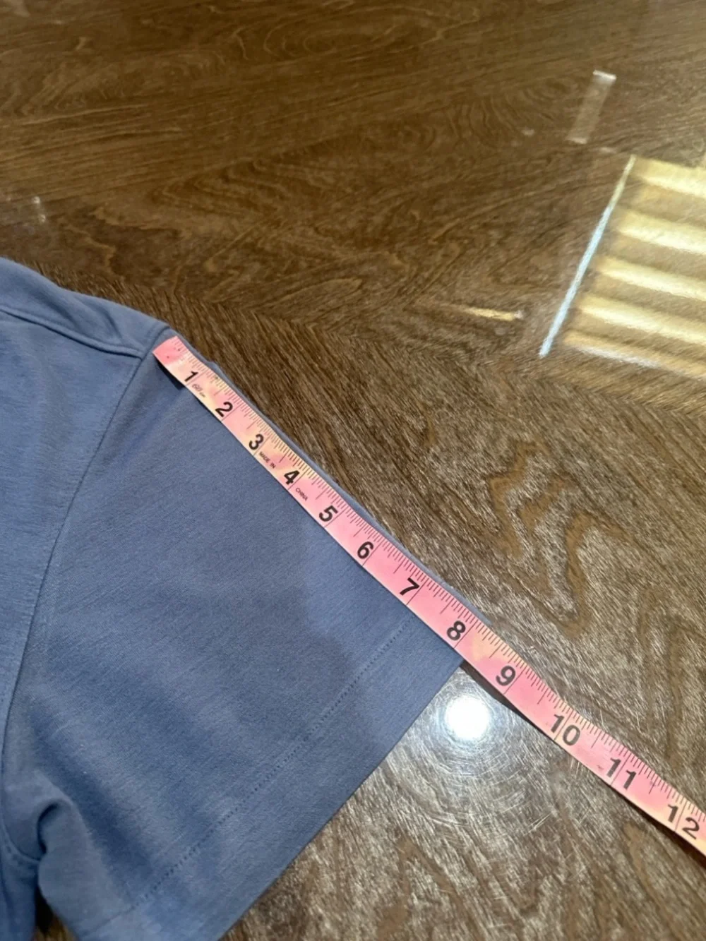 Banana Republic Men's Short-Sleeve Button-Down Shirt in Dusty Blue - Picture 8 of 10